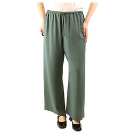 Dries Van Noten Elastische Hose in Schiefergrün - Größe UK 14 Grün