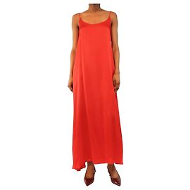 Mansur Gavriel Vestido de seda rojo - talla UK 6 Roja