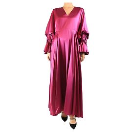 Roksanda Robe midi en soie rose - taille UK 14 Rose