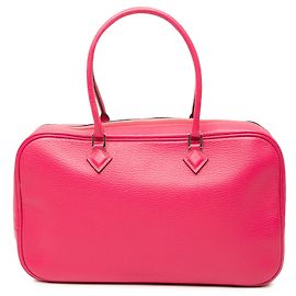 Hermès Plume Elan 28 en cabra coromandel rosa Rosa