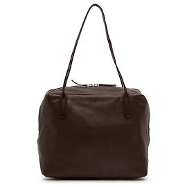 A Tote Henri em couro marrom da The Row Marrom Castanho escuro