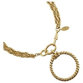 Collar Péndulo Loupe Vintage Chanel Dorado