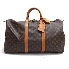 Borsa Boston Keepall 50 Monogram Louis Vuitton, anni '80 Altro