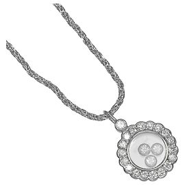 Collar redondo Chopard Happy Diamonds en oro blanco de 18K Otro