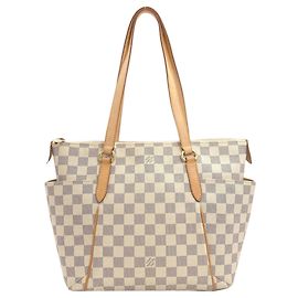 Borsa Tote Totally PM Louis Vuitton Blu Damier ebene