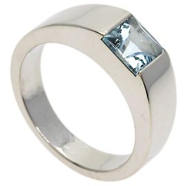 Cartier Tank Ring aus 18K Weißgold mit Aquamarin Andere