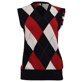 Mehrfarbiger Argyle-Weste aus Wolle 4-Bar von Thom Browne Mehrfarben