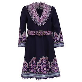 Vestido Mini Bead Celestial Zimmermann en Algodón Multicolor Multicolor