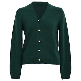 Dior Strickjacke aus olivgrünem Kaschmir mit Knöpfen Grün Olivgrün