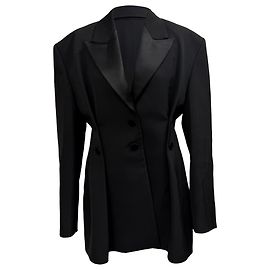 Givenchy Single-Breasted Blazer in Black Wool Black