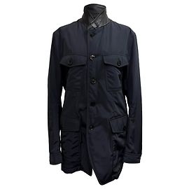 Tom Ford Techno Ottoman Jacke aus schwarzem Polyester Schwarz
