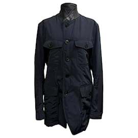 Tom Ford Techno Ottoman Jacket in Black Polyester Black