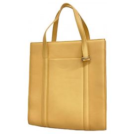Beige Leder Tote Bag von Cartier Beige