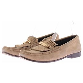 Mocassins Céline en daim beige Beige