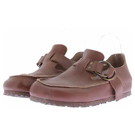 Birkenstock Mule chiuse in pelle marrone Marrone
