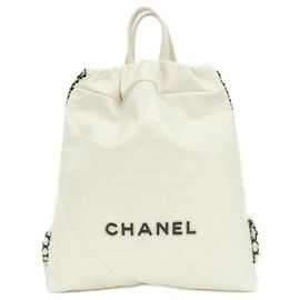Zaino Chanel 22 Line AS3859 Bianco