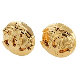 Boucles d'oreilles Clip Coco Mark de Chanel Doré