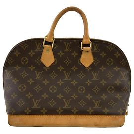 Sac à main Alma Louis Vuitton en toile Monogram MM Marron