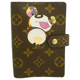Cubierta de cuaderno Agenda PM Monograma Panda Louis Vuitton Castaño Multicolor