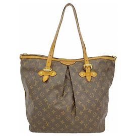 Borsa Louis Vuitton Monogram Palermo GM Marrone
