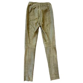 Autre Marque Schimmel - Grüne Lammlederhose Grün