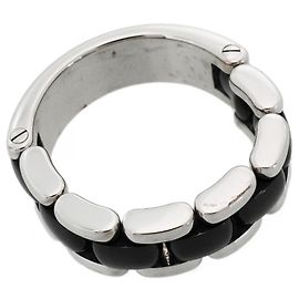 Chanel Ultra Ring in Black Ceramic and 18K White Gold Black