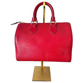 Louis Vuitton - Speedy 25 - Cuir Epi Rouge