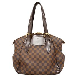 Bolsa Louis Vuitton Damier Verona MM em Ébano Damier ebene