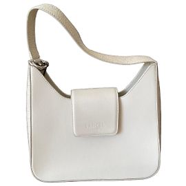 Bolsa de mão Lancel em couro branco Branco