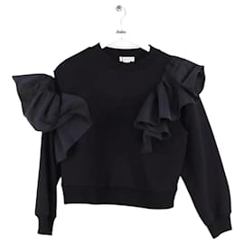 Alexander Mcqueen Schwarzer Sweatshirt Schwarz