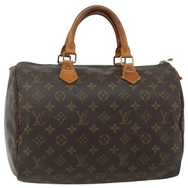 LOUIS VUITTON Bolsa de Mão Monogram Speedy 30 M41526 LV Auth 175472 Monograma