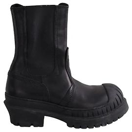 Acne Botas moteras negras Negro