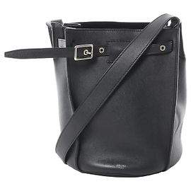 Céline Borsa a secchiello in pelle CELINE Big Bag nera Nero