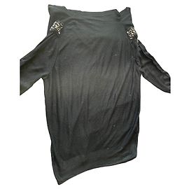Zara Pull noir orné d'épaulettes Noir