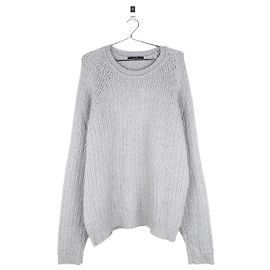 Pull en maille torsadée à vagues Gucci par Tom Ford des années 2000 Gris