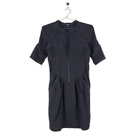 Mini Abito con Pannello Zip Gucci di Tom Ford degli Anni 2000 Nero