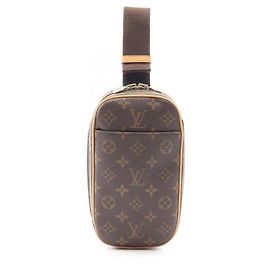 Bolsa de cintura Pochette Gange Louis Vuitton Marrom Monograma