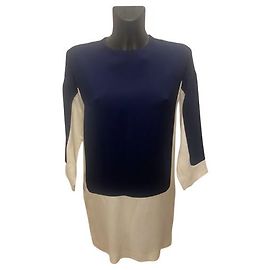 Céline Celine Navy and Ecru Dress Other