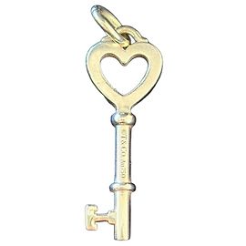 Collier pendentif clé Tiffany & Co en or jaune Doré
