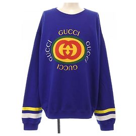 Gucci Sweatshirt aus Baumwolle Blau Marineblau