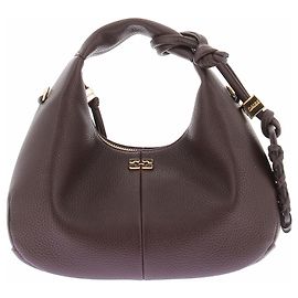 Ganni Sac "Hobo" en cuir marron Marron