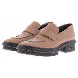Balenciaga Kamel-Ledermokassins Braun