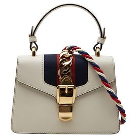 Sac à main mini Sylvie Gucci Blanc