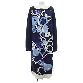 Marni Kleid Schwarz Weiß Blau