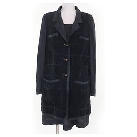 Conjunto de Linho COCO Mark da Chanel Cinza