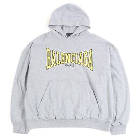 Balenciaga Boxing Lined Hoodie Grau