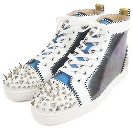 Baskets LOU PIK PIK ORLATO de Christian Louboutin Bleu Autre