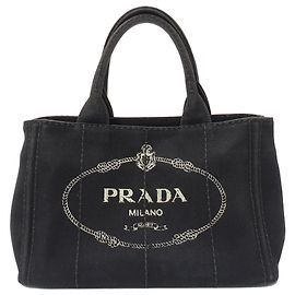 Prada Canapa Mini-Handtasche Schwarz