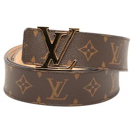 LV Initials Monogram Gürtel von Louis Vuitton Braun