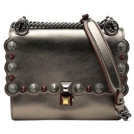 Borsa a Spalla Fendi Kanai Chain Argento